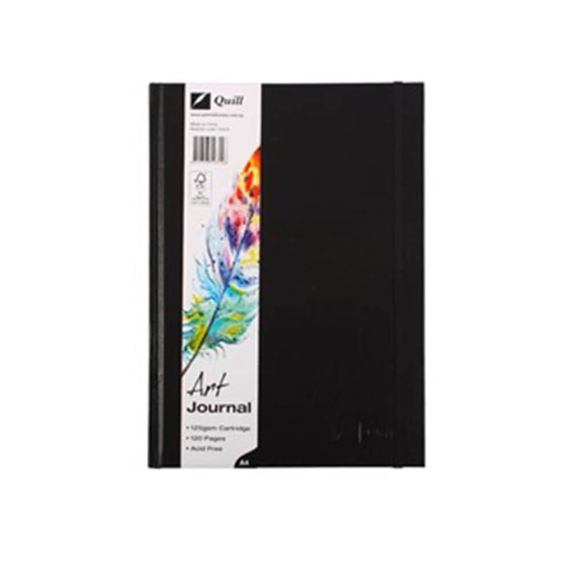 Quill Hard Cover Fermeture Élastique Art Journal 60 feuilles