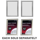 Deflecto Manhattan Snap Frame (Silver)