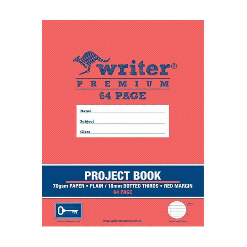 Livre de projet Writer Premium uni et pointillé (64 pages)