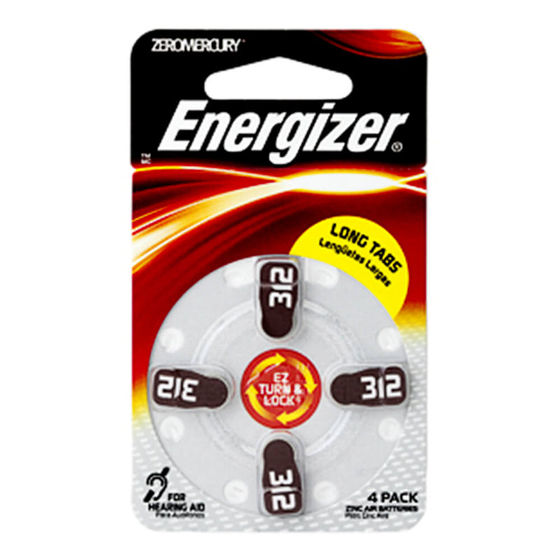 Piles pour prothèses auditives Energizer (paquet de 4)